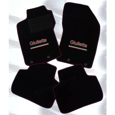 4 stks aangepaste lederen auto vloermatten voor Alfa Romeo Giulietta