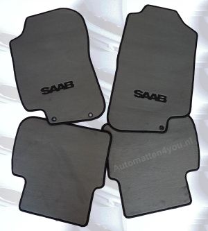 martelen Skim Ver weg Originele Automatten met logo voor Saab 9-3 cabrio
